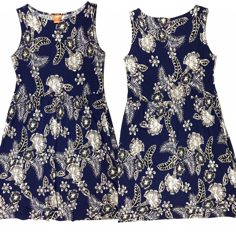 Joe Fresh Navy Blue Sleeveless  Dress Womens Sz M - Picture 2 of 3